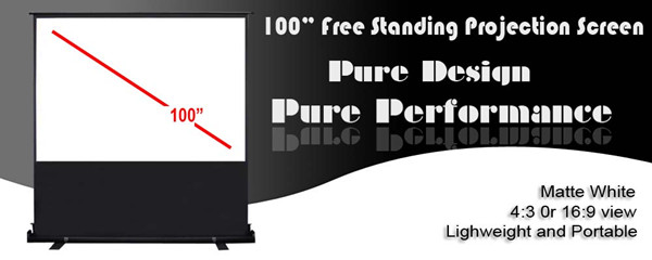 projector hire sydney 100 inch pull up projection screen hire banner image